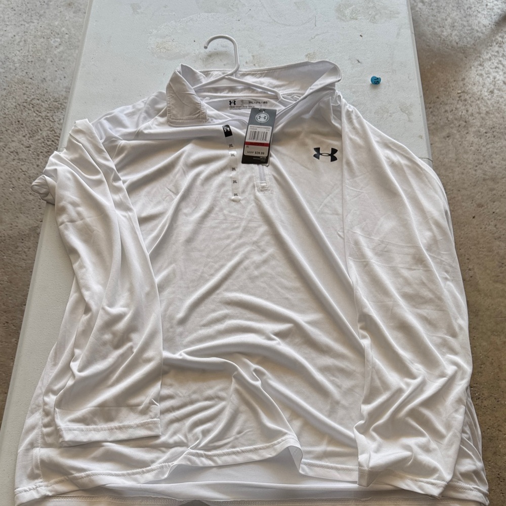 Under Armour White Performance Polo